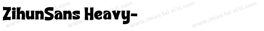 ZihunSans Heavy字体转换